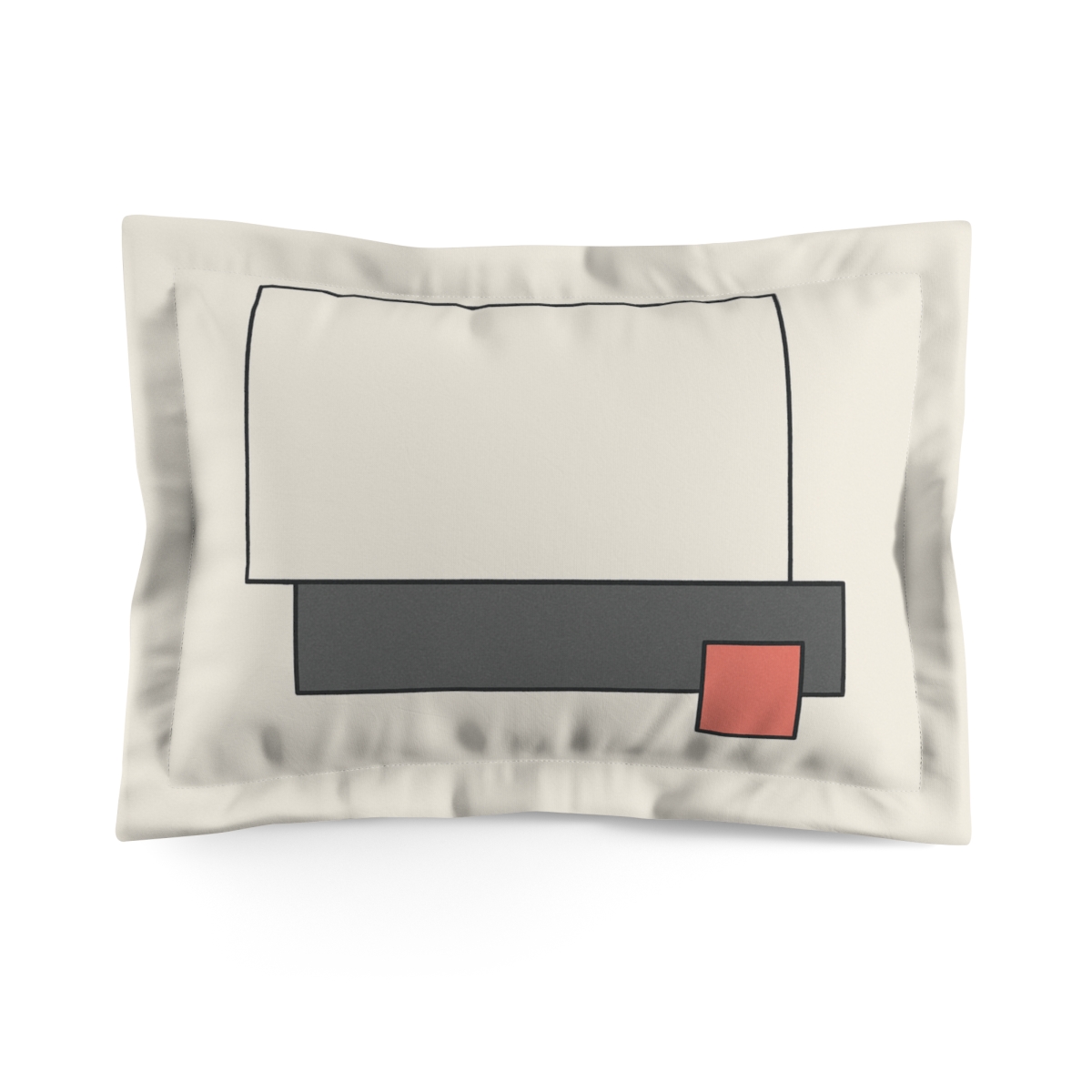 Offset Rectangles With Tiny Accent designer printed pillows