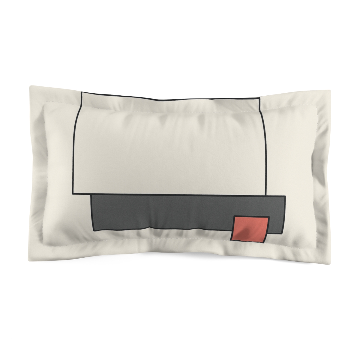 Offset Rectangles With Tiny Accent designer printed pillows