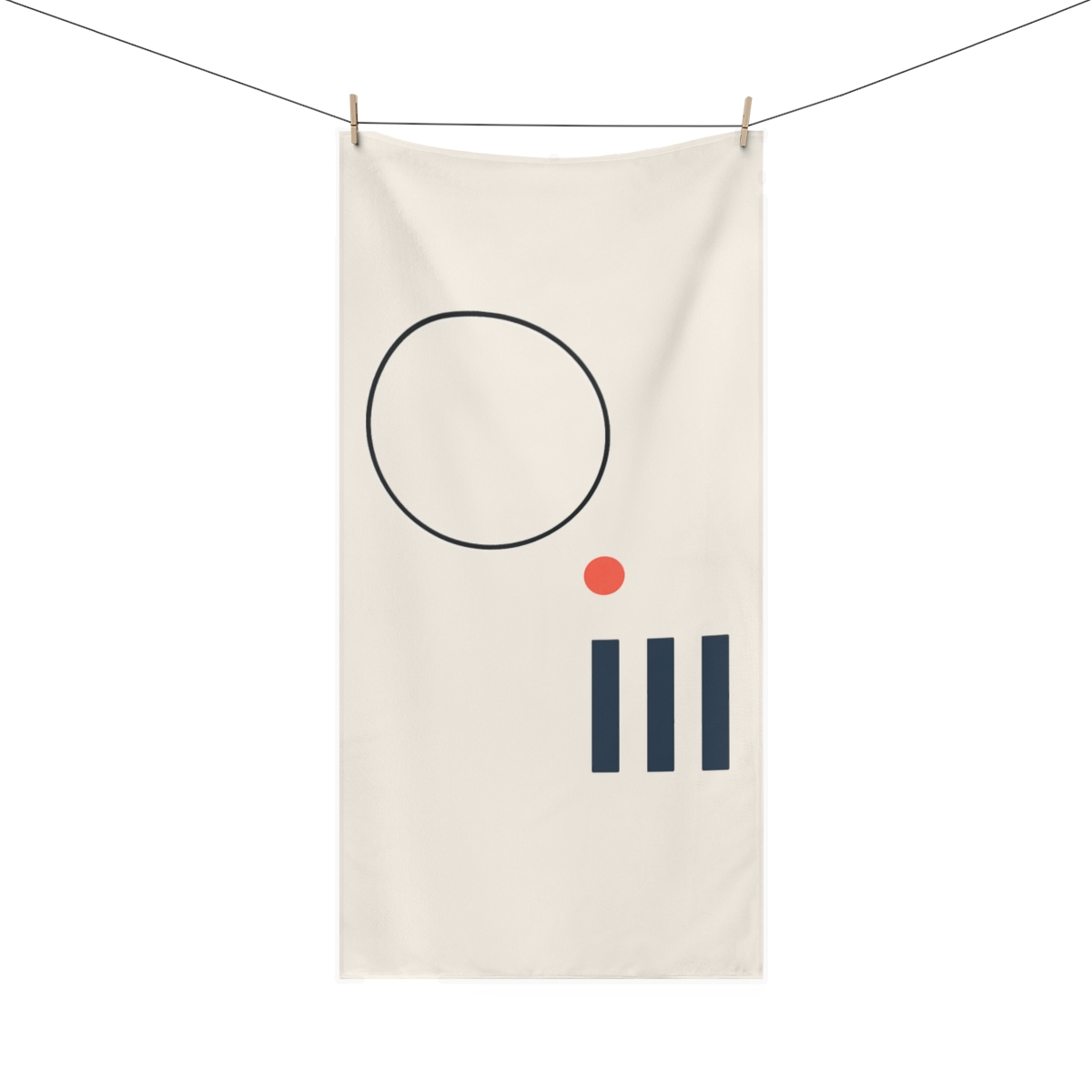 Offset Ring And Bar Alignment stylish beach towels