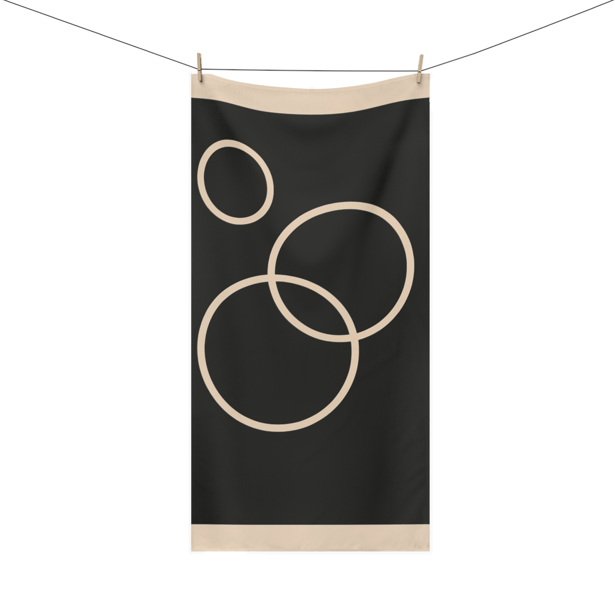 Offset Ring Triad soft cotton towels