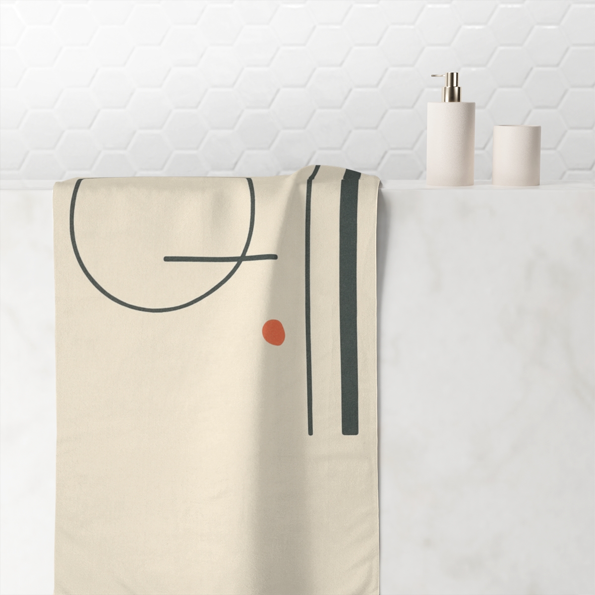 Offset Ring With Split Bars trendy hand towels