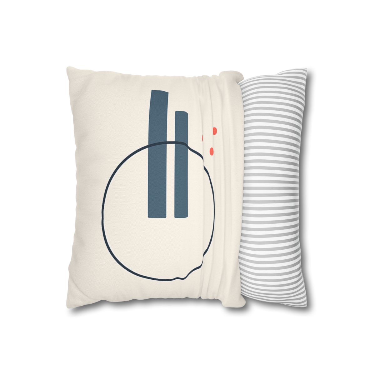 Offset Ring With Split Bars designer print pillow cases