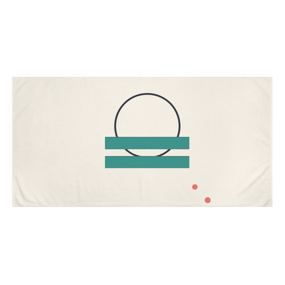 Offset Ring With Split Bars personalized bath towels