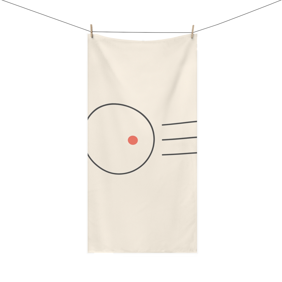 Offset Ring With Three Quiet Bars trendy hand towels