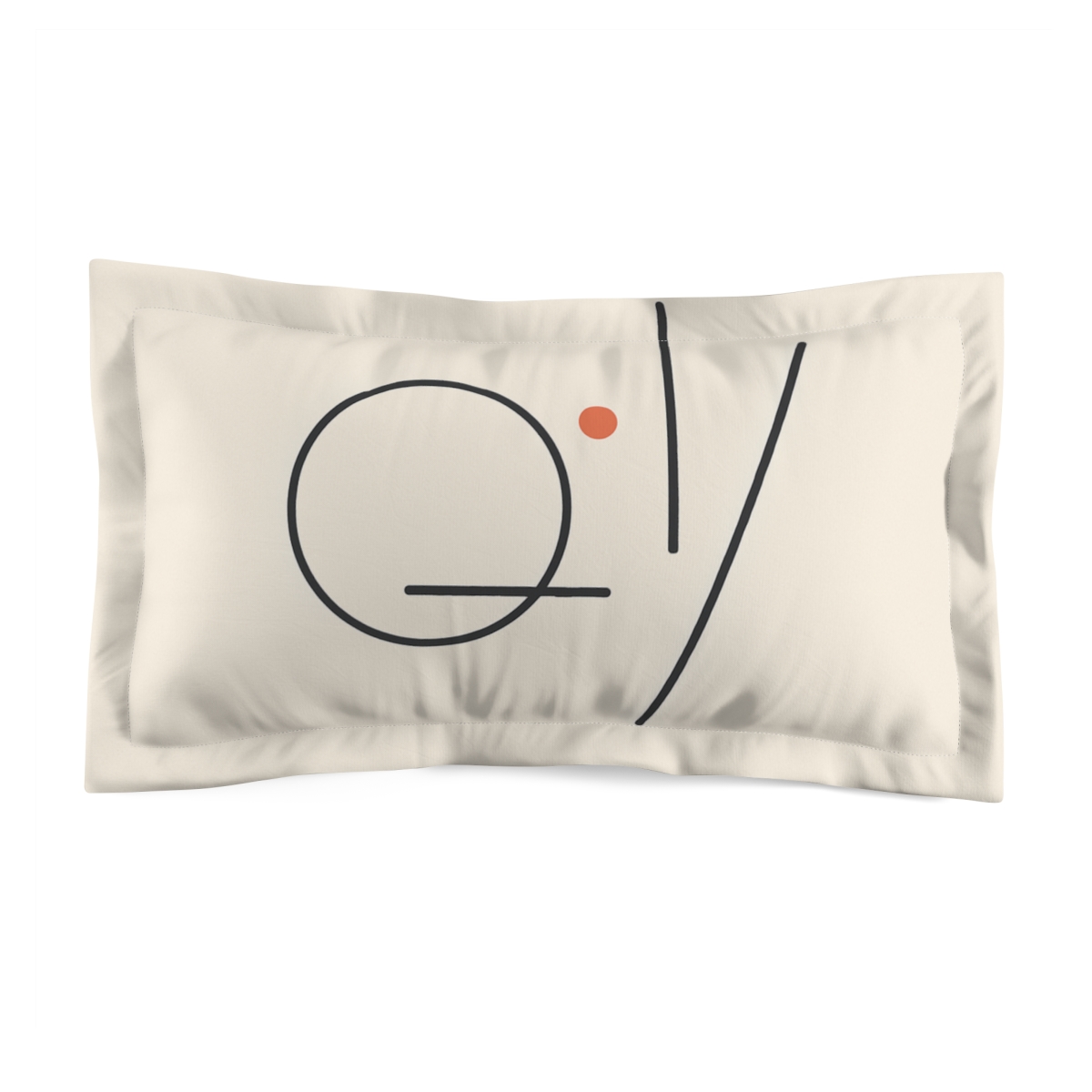 Offset Ring With Three Quiet Bars personalized decorative pillows