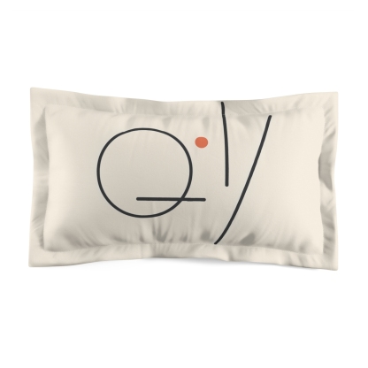 Offset Ring With Three Quiet Bars personalized decorative pillows