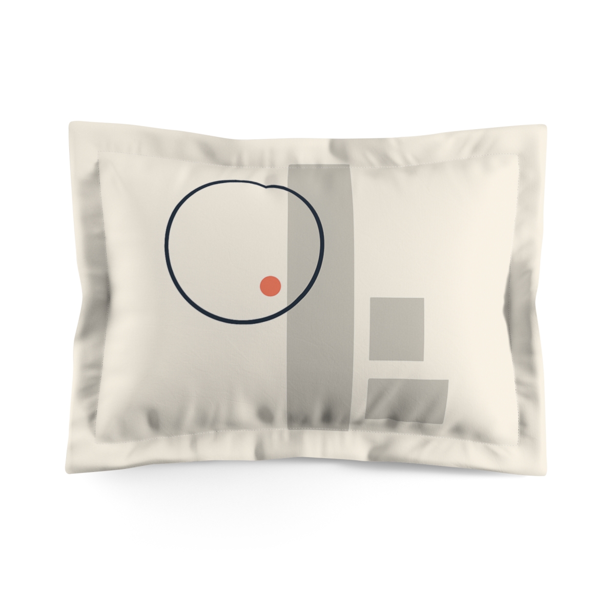 Offset Ring With Three Quiet Blocks stylish throw pillows