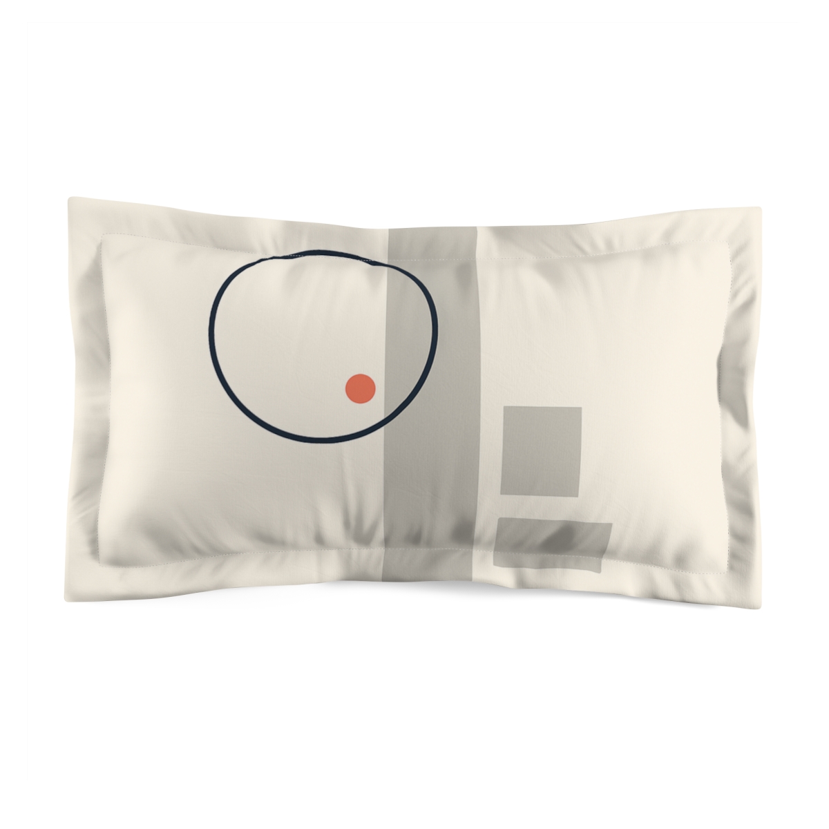 Offset Ring With Three Quiet Blocks stylish throw pillows