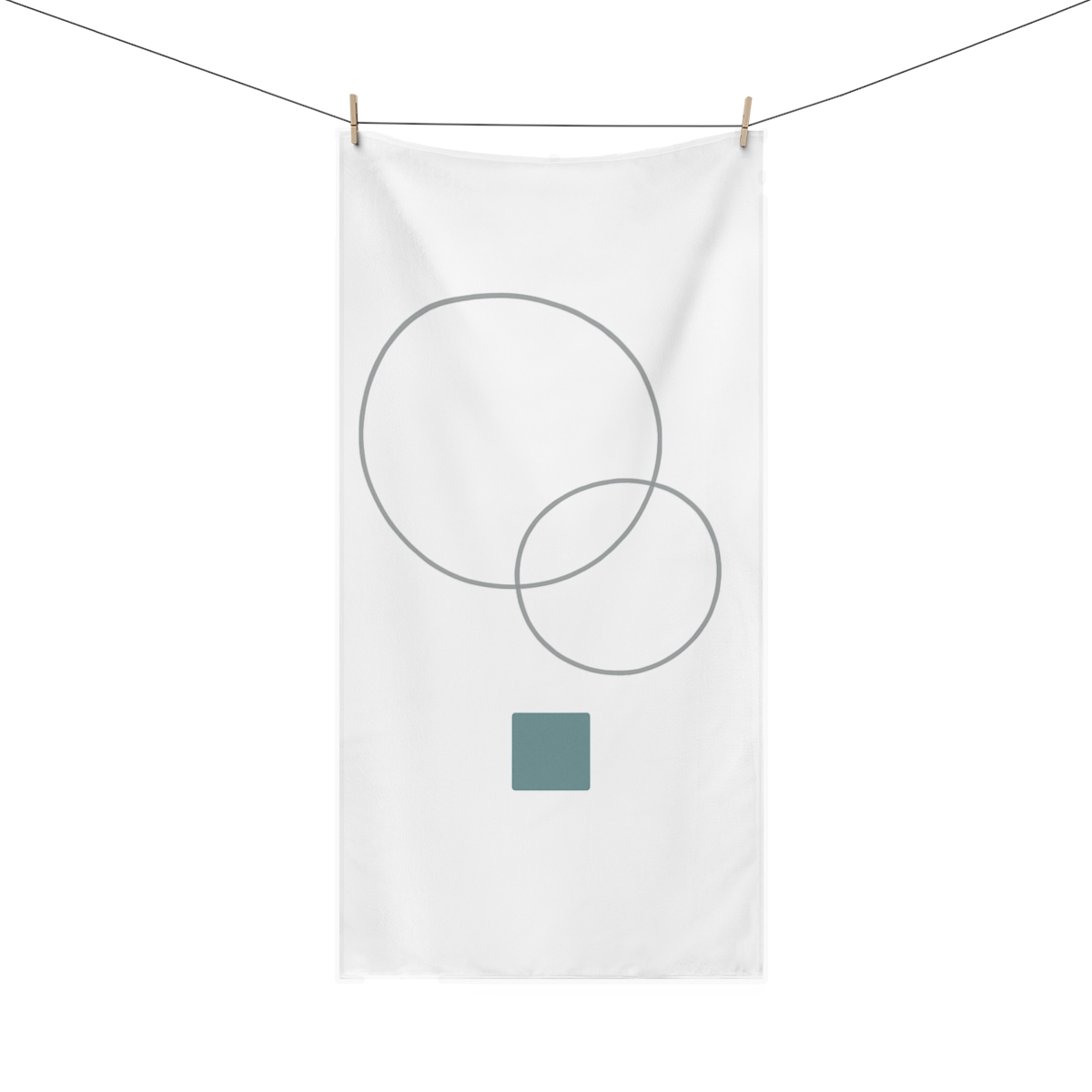 Offset Rings With Lone Anchor stylish beach towels