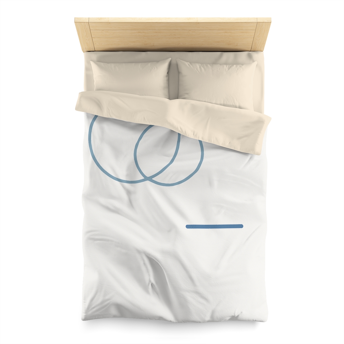 Offset Rings With Quiet Line custom duvets