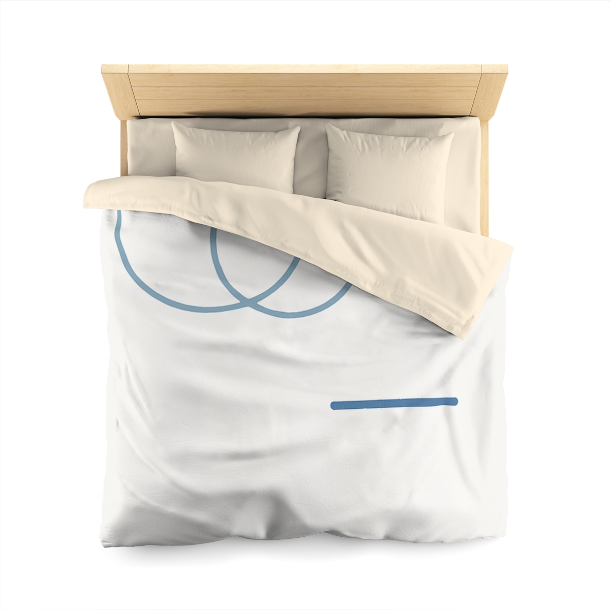 Offset Rings With Quiet Line custom duvets