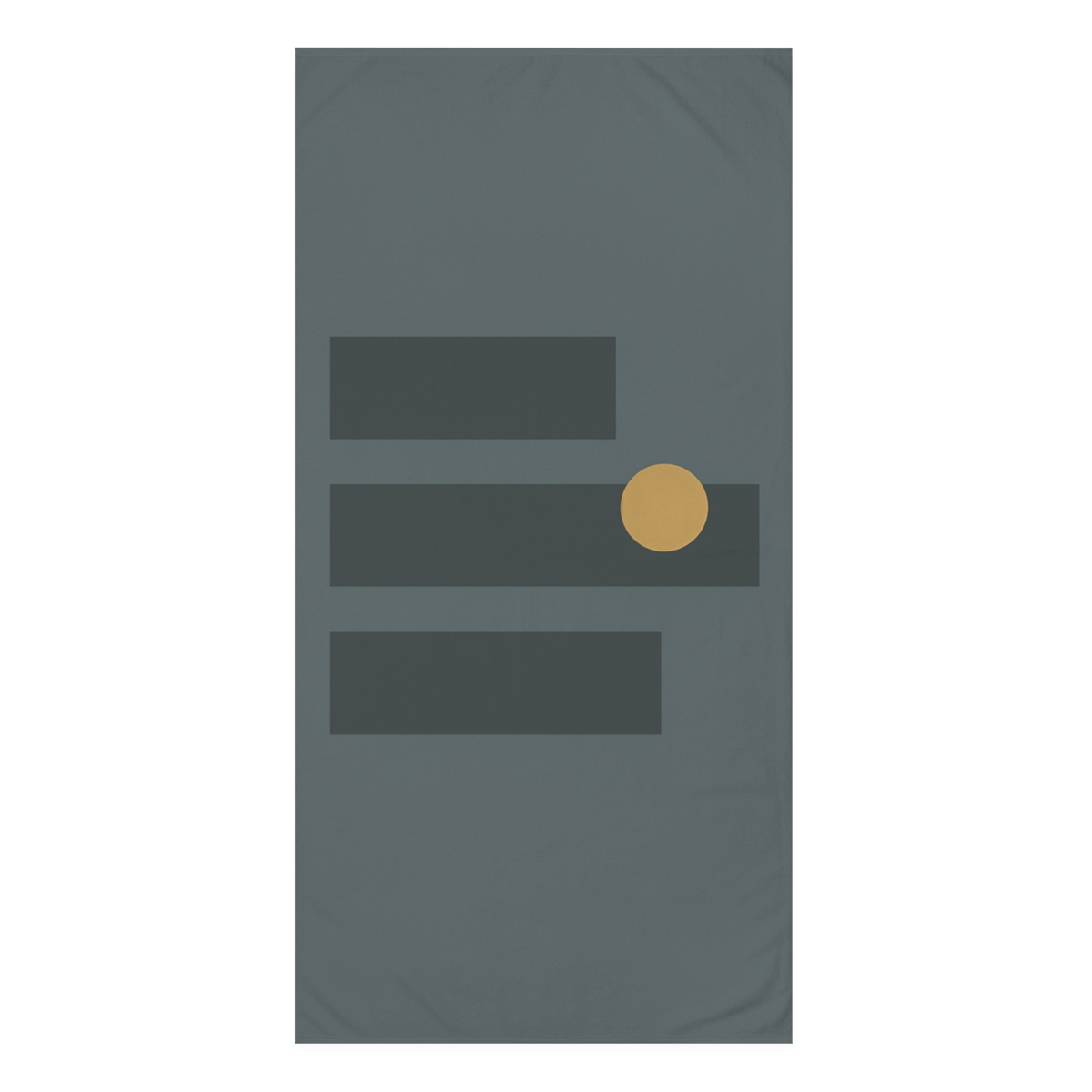 Offset Slate Bars With Accent Dot soft cotton towels