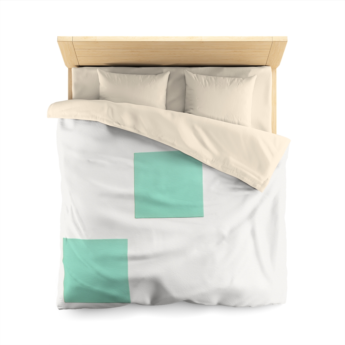 Offset Square Ladder Motif warm winter duvets