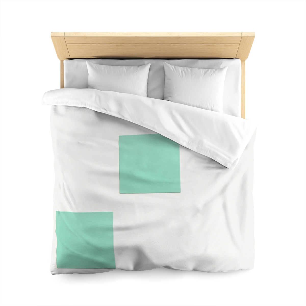 Offset Square Ladder Motif warm winter duvets