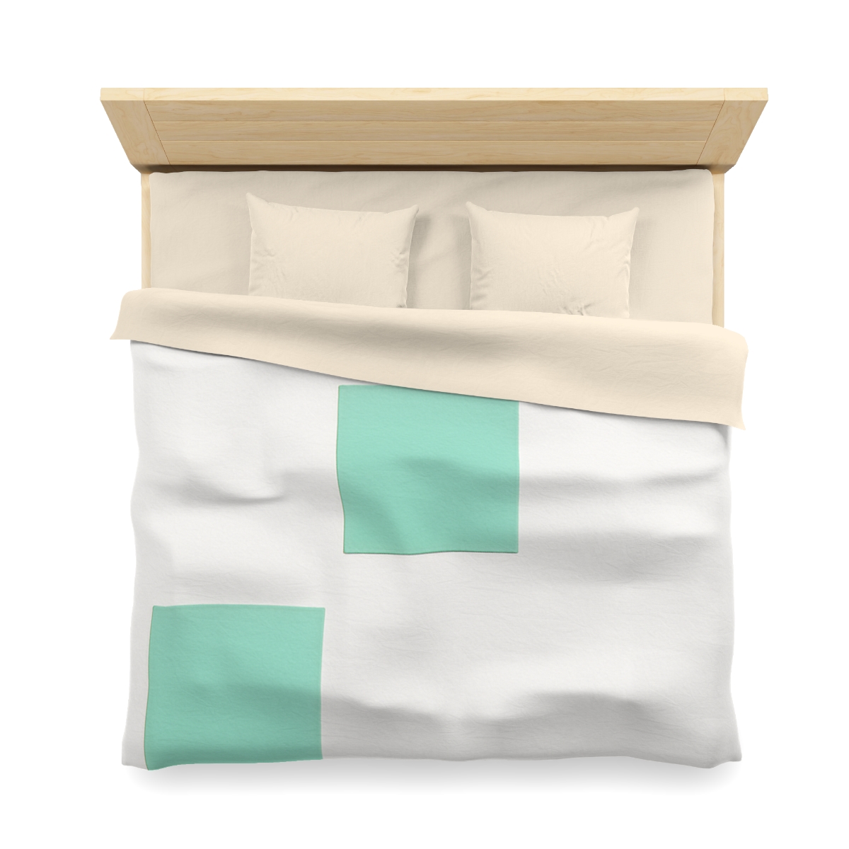 Offset Square Ladder Motif warm winter duvets