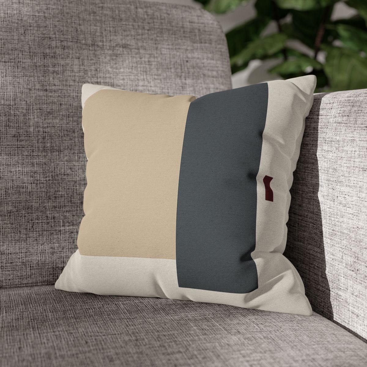 Offset Squares With Calm Corridor designer print pillow cases