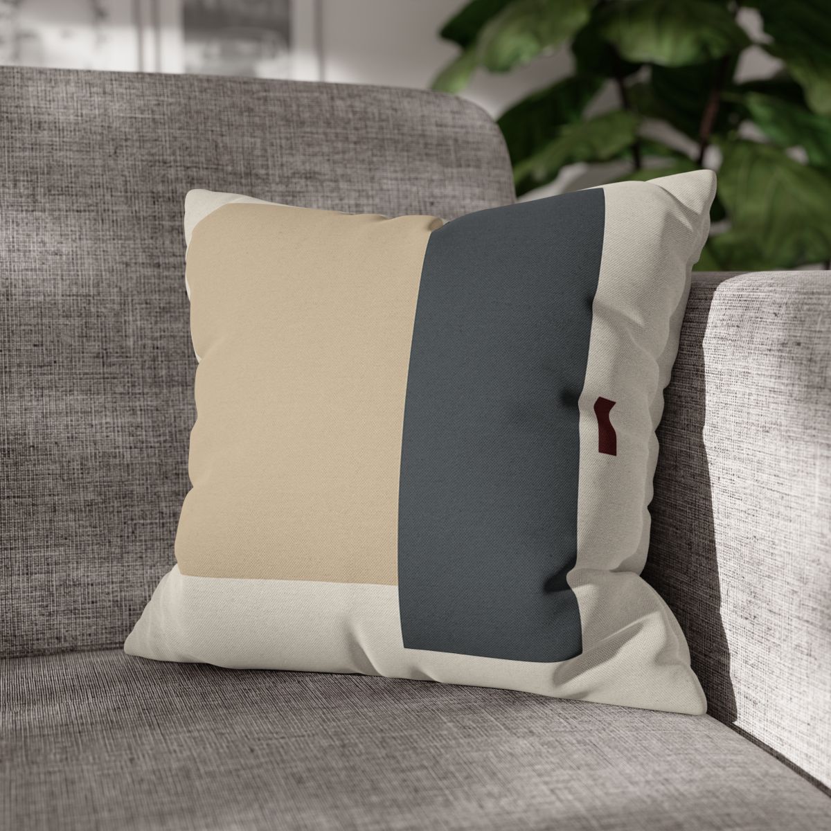 Offset Squares With Calm Corridor designer print pillow cases