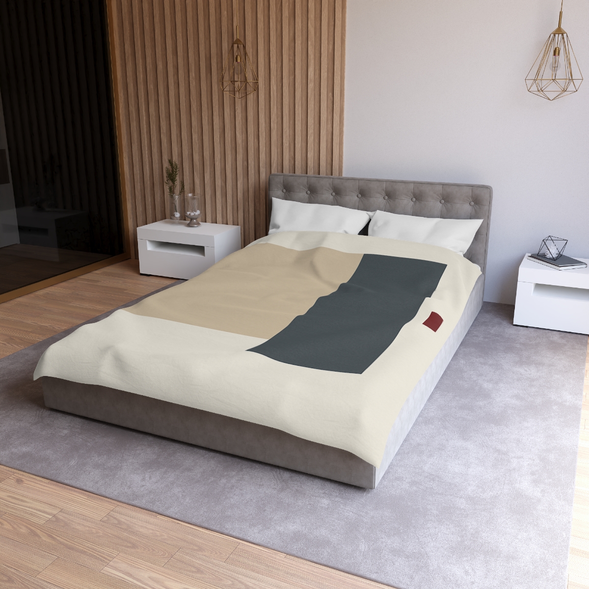 Offset Squares With Calm Corridor warm winter duvets