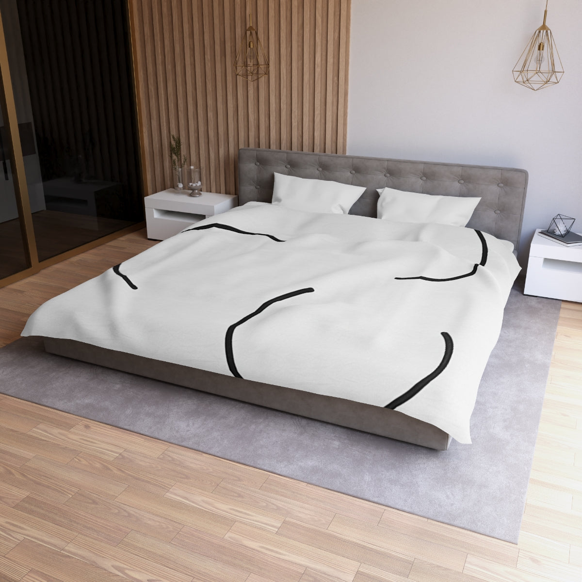 Offset Trio of Arcs Duvet