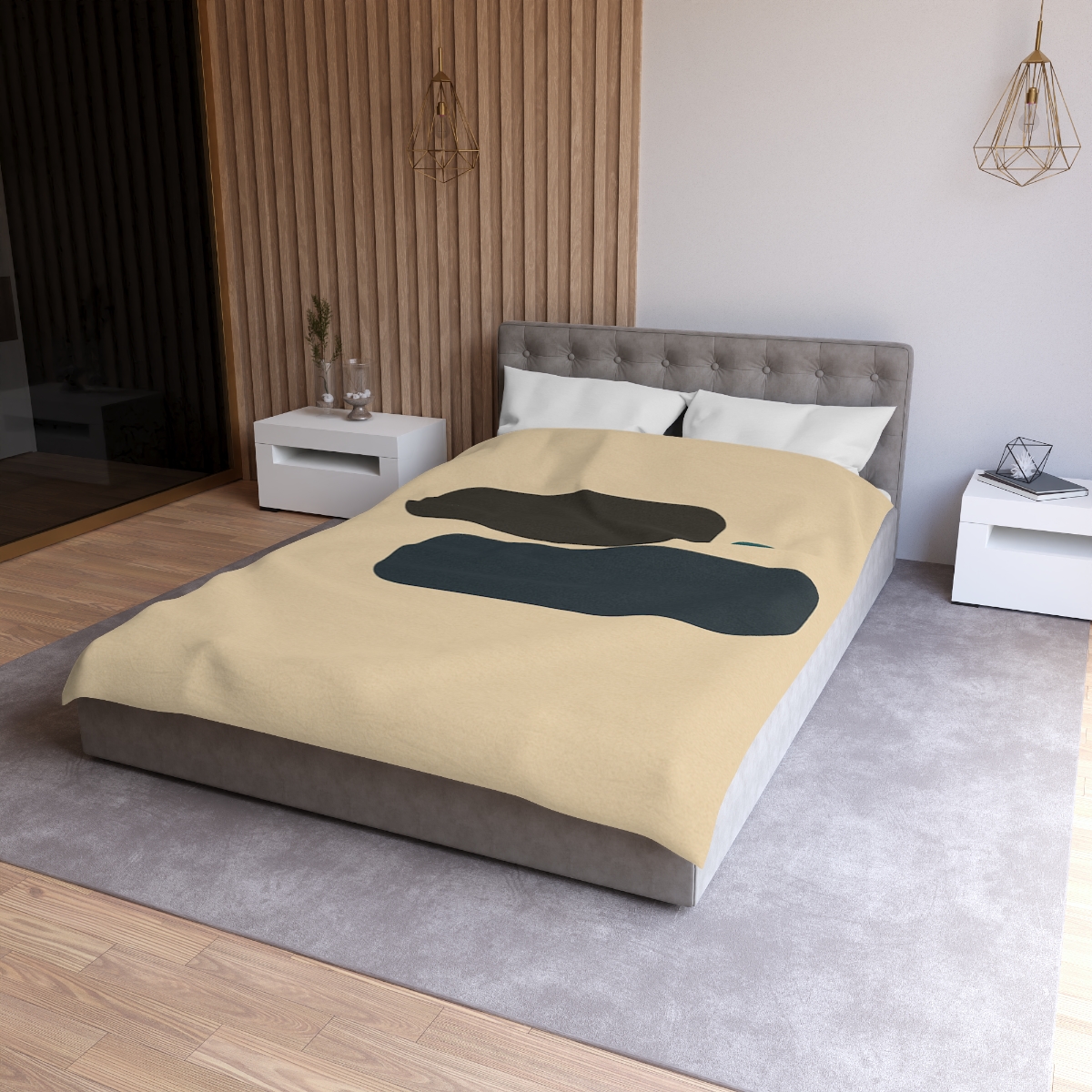 Offset Trio Of Rounded Bars soft comforter duvets