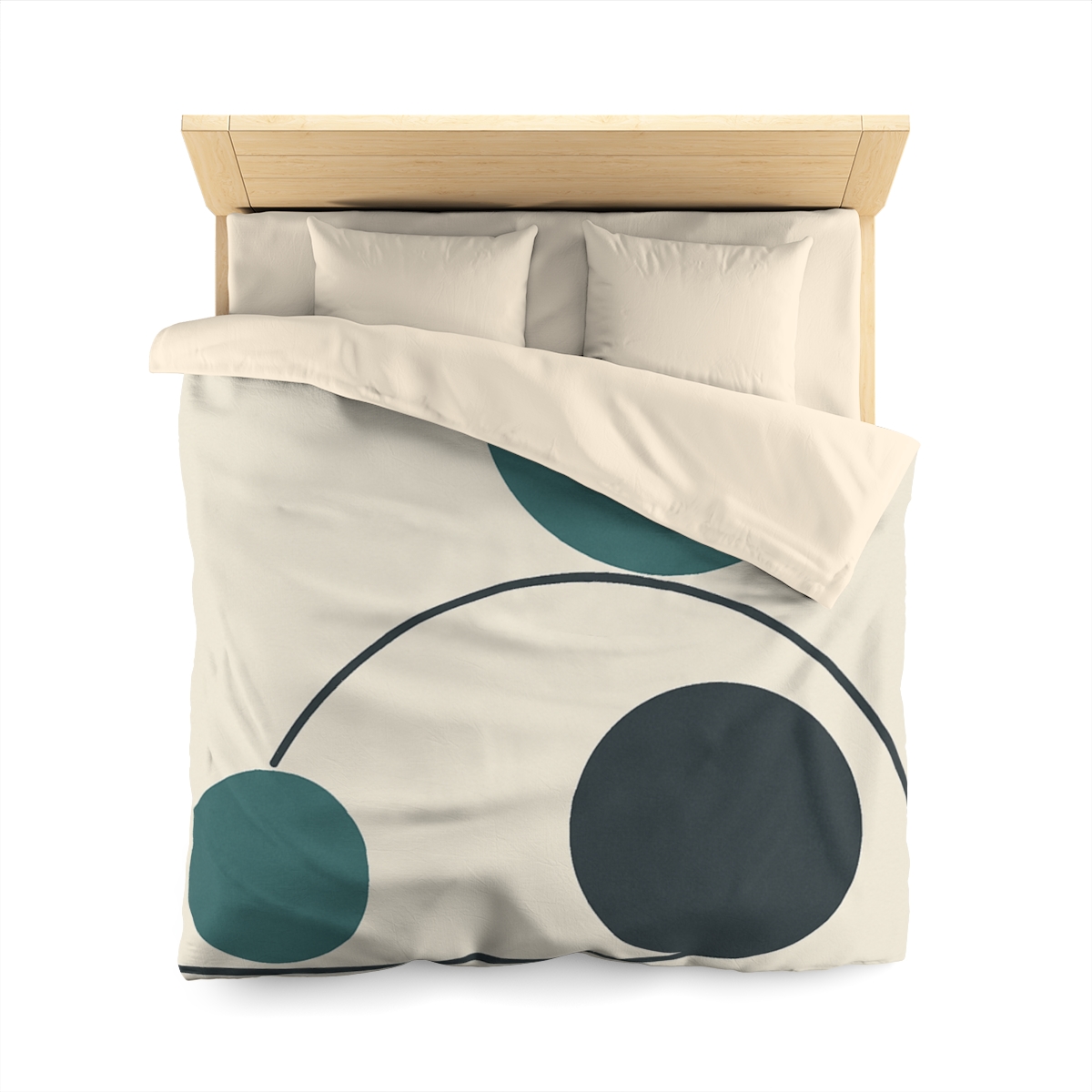 Offset Trio With Subtle Arc soft comforter duvets