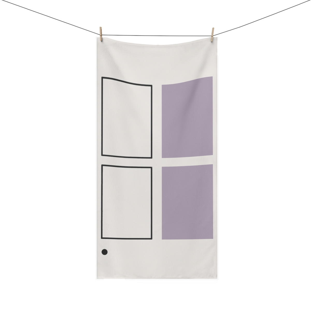 Offset Window Quartet comfortable face towels