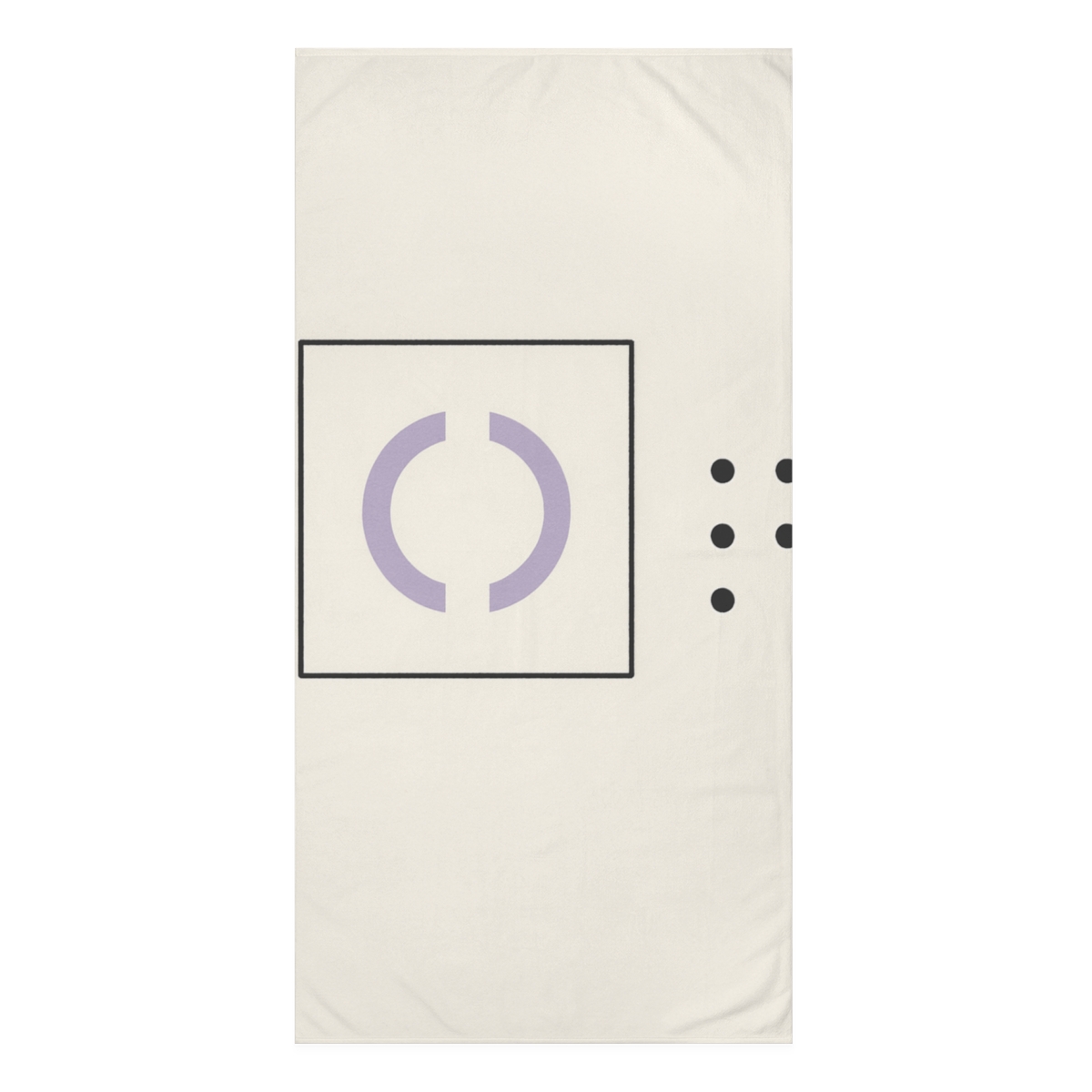 Open Frame With Arc Pair And Missing Dot Grid stylish beach towels