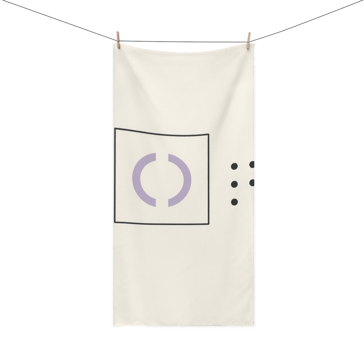 Open Frame With Arc Pair And Missing Dot Grid stylish beach towels