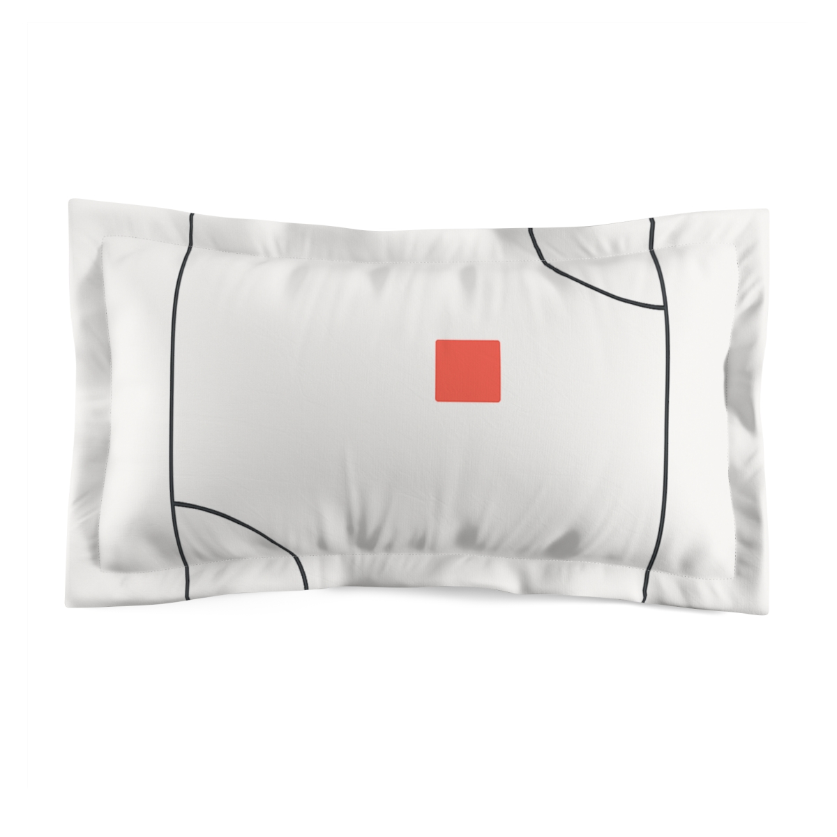 Open Frame With Corner Arcs designer printed pillows