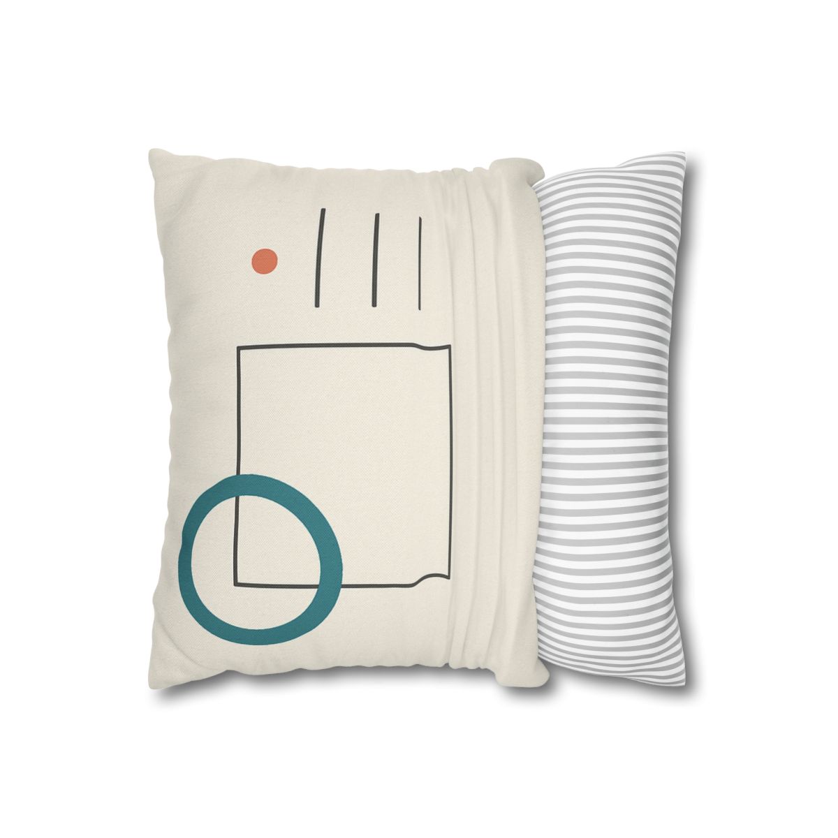 Open Frame With Drifted Ring soft cotton pillow cases