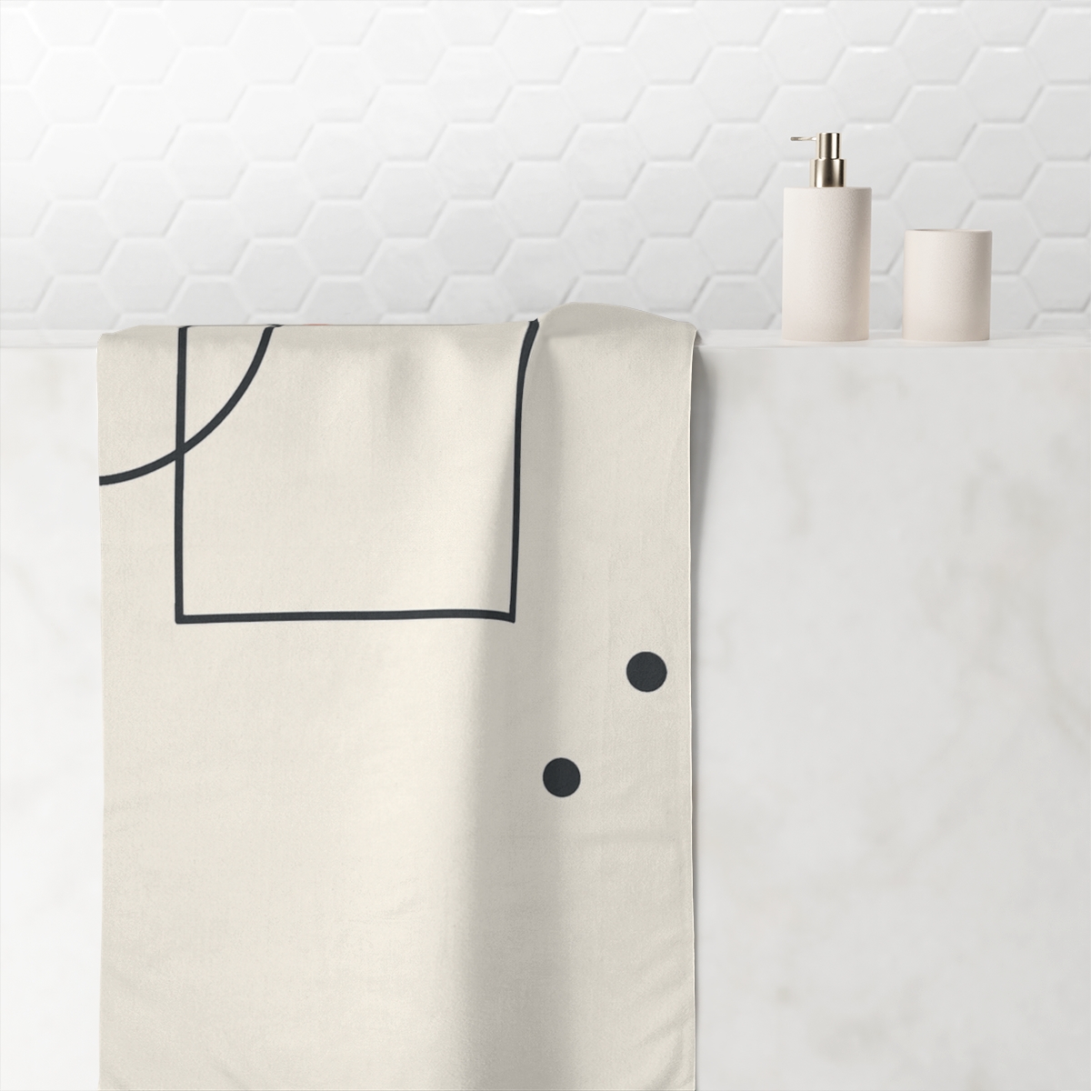 Open Frame With Drifting Arc comfortable face towels