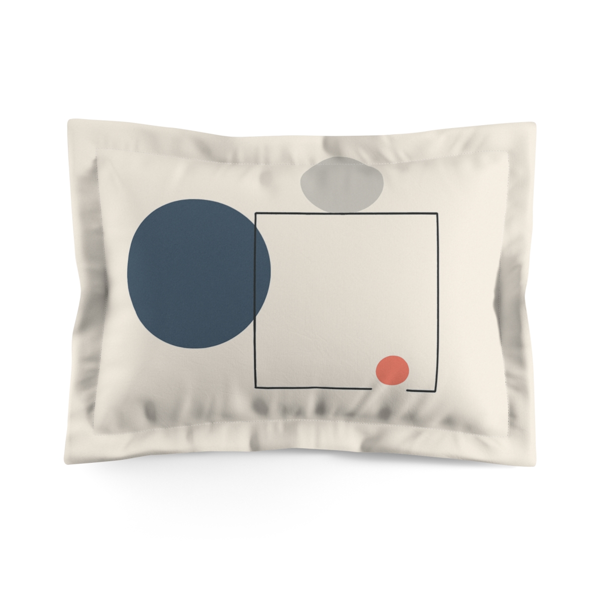 Open Frame With Drifting Disc Trio soft plush pillows