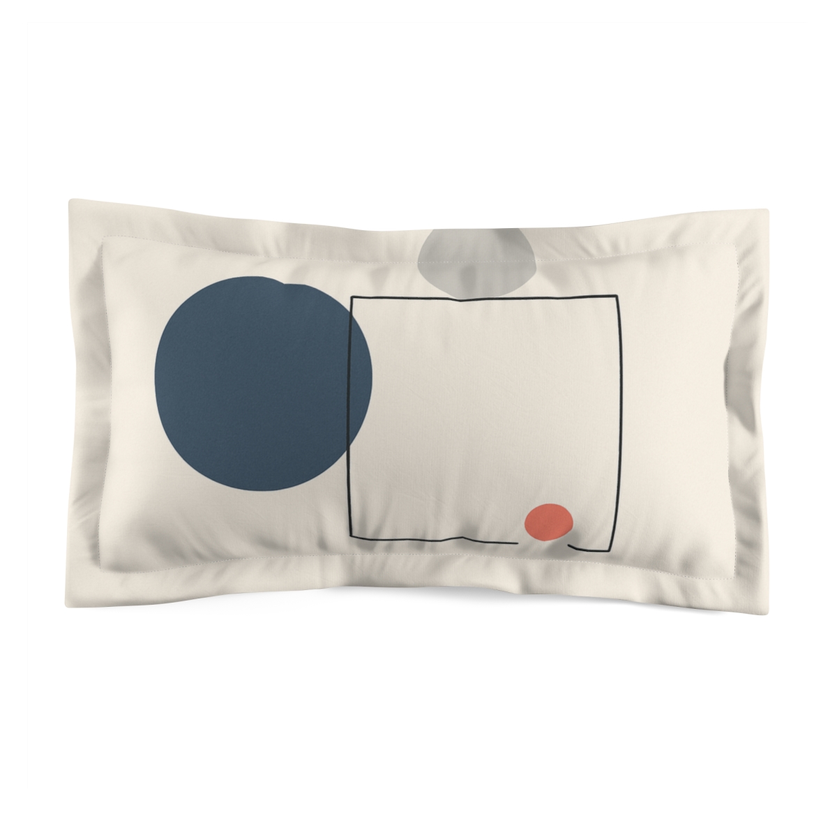 Open Frame With Drifting Disc Trio soft plush pillows