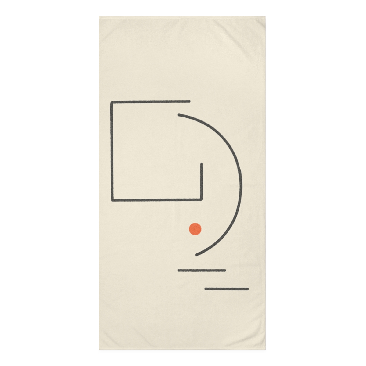 Open Frame With Leaning Arc trendy hand towels