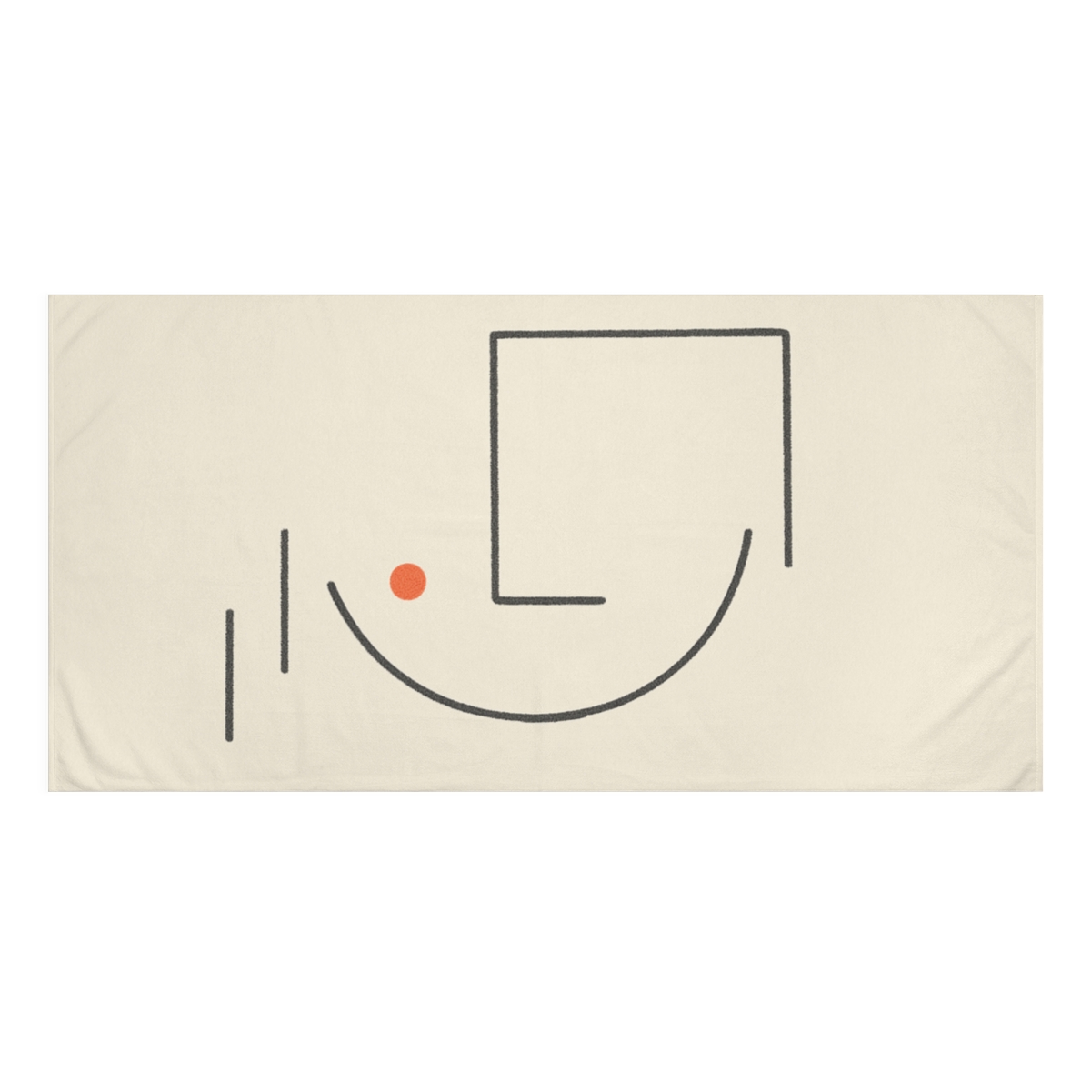 Open Frame With Leaning Arc trendy hand towels