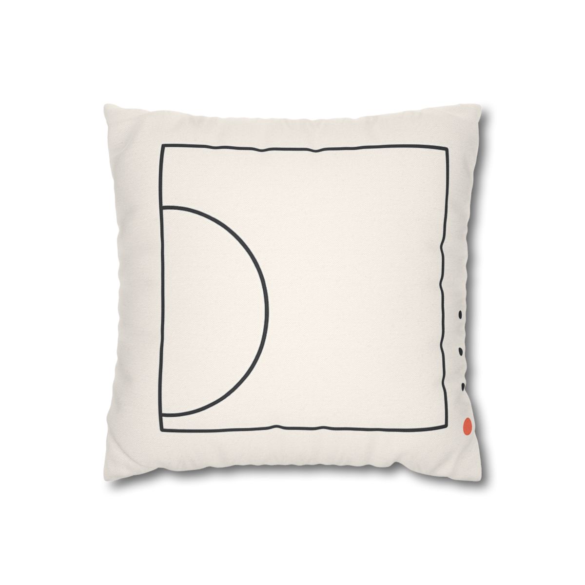 Open Frame With Offset Arc designer print pillow cases