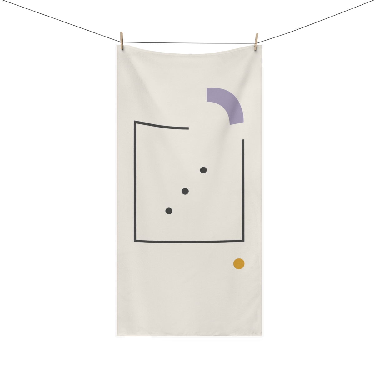 Open Frame With Offset Arc And Three Points stylish beach towels