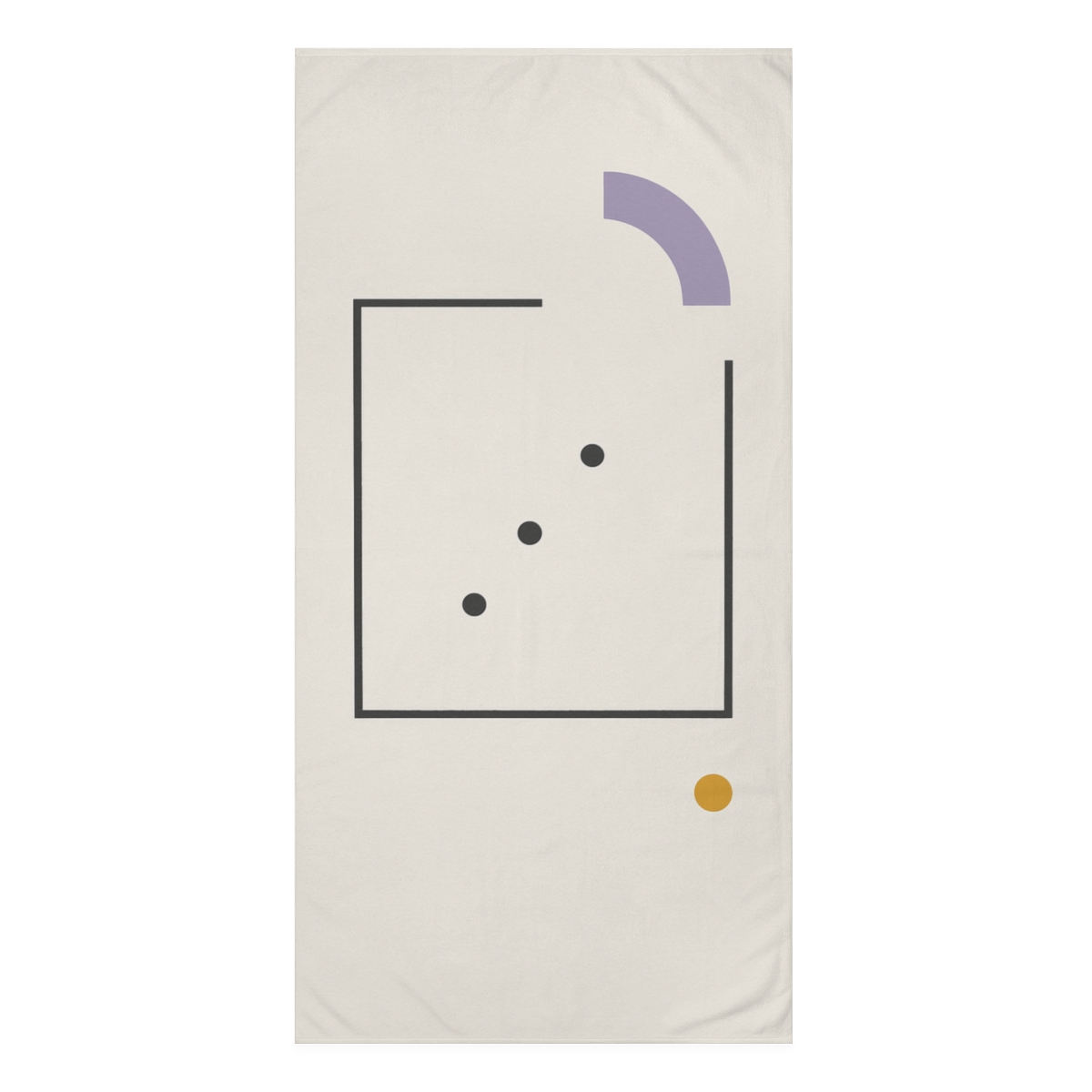 Open Frame With Offset Arc And Three Points stylish beach towels