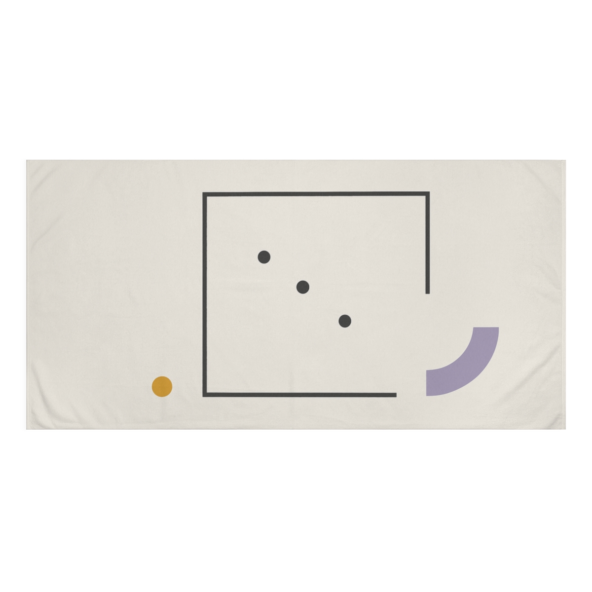 Open Frame With Offset Arc And Three Points stylish beach towels