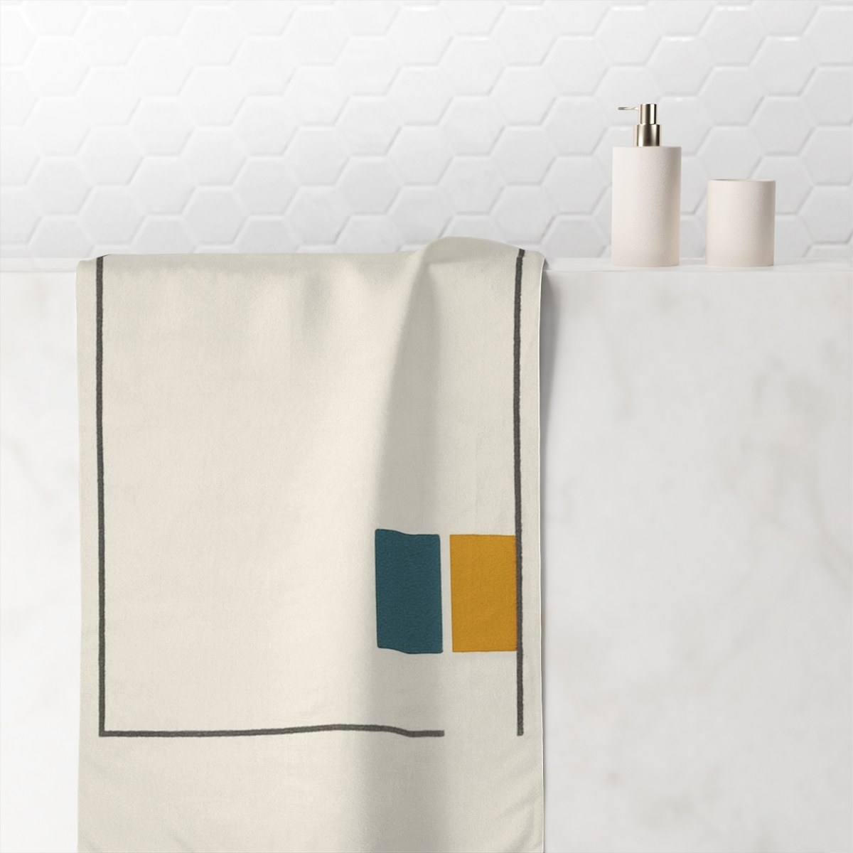 Open Frame With Offset Pair stylish beach towels