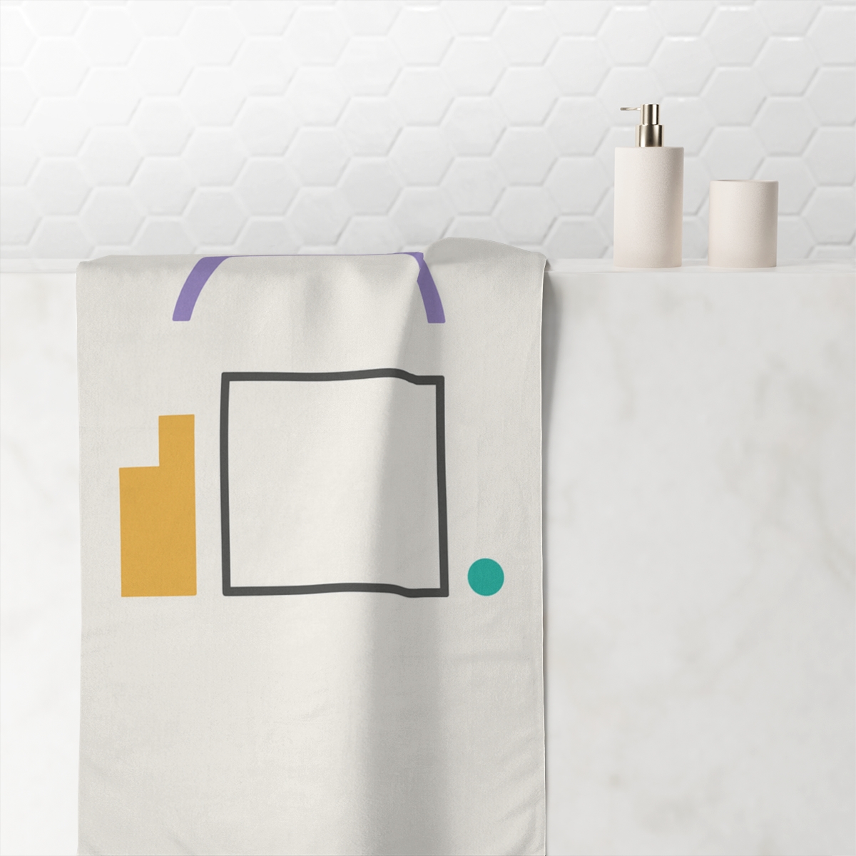 Open Frame With Quiet Arc soft cotton towels