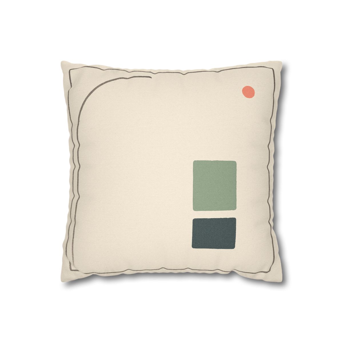 Open Frame With Sliding Arc designer print pillow cases