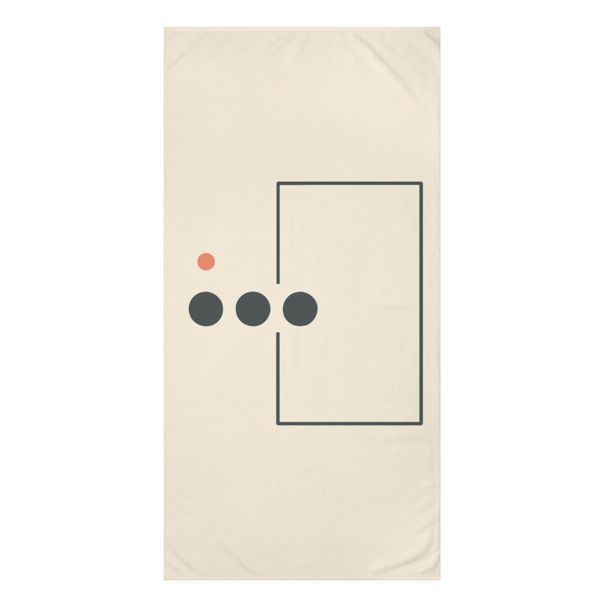 Open Frame With Sliding Dot Row trendy hand towels