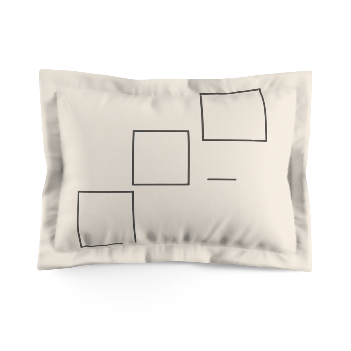 Orbit Gap Square Trio designer printed pillows