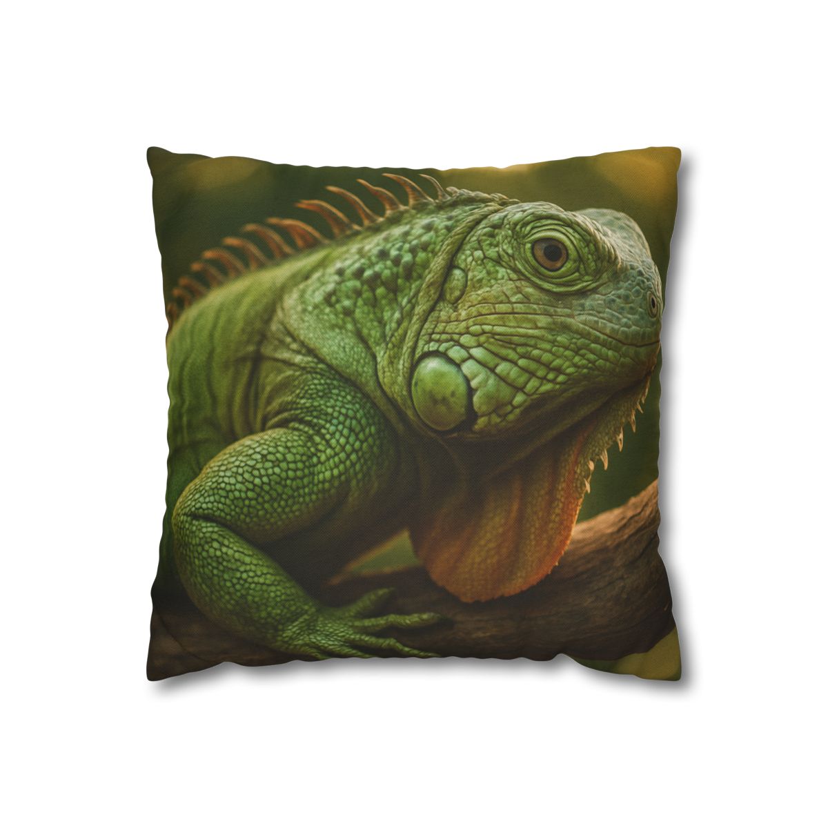 Orbit Glow Green Iguana custom pillow cases