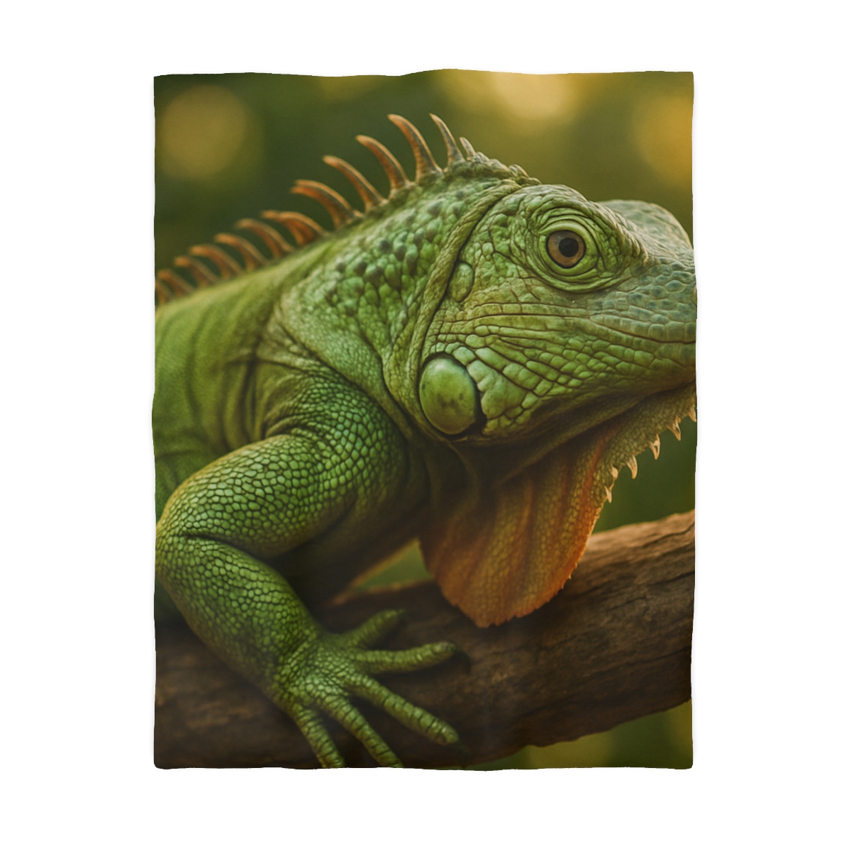 Orbit Glow Green Iguana custom duvets
