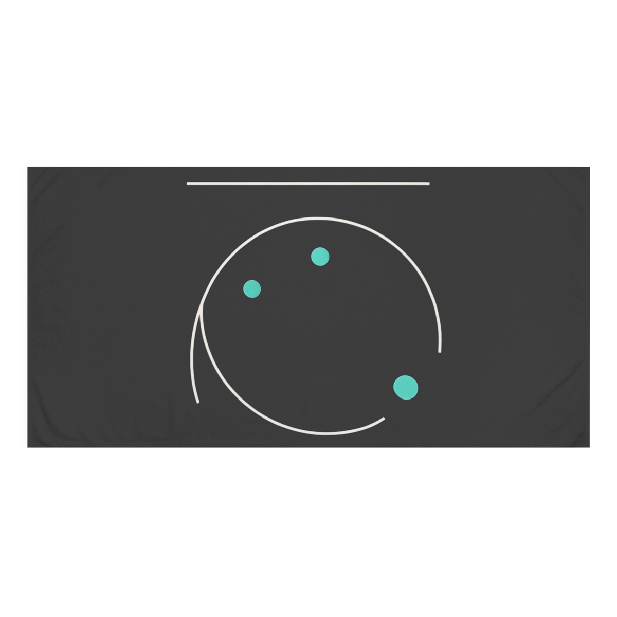 Orbit Node Balance designer printed towels