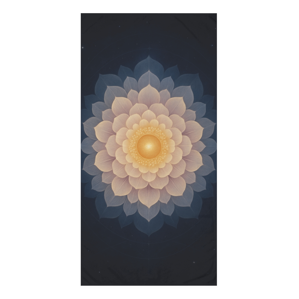Orbital Blossom Mandala personalized bath towels