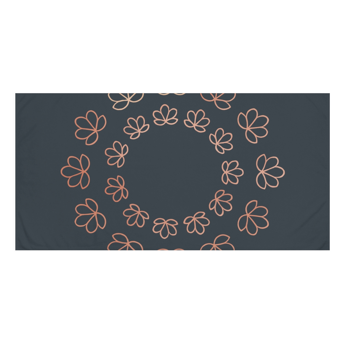 Orbital Blossom Rings soft cotton towels