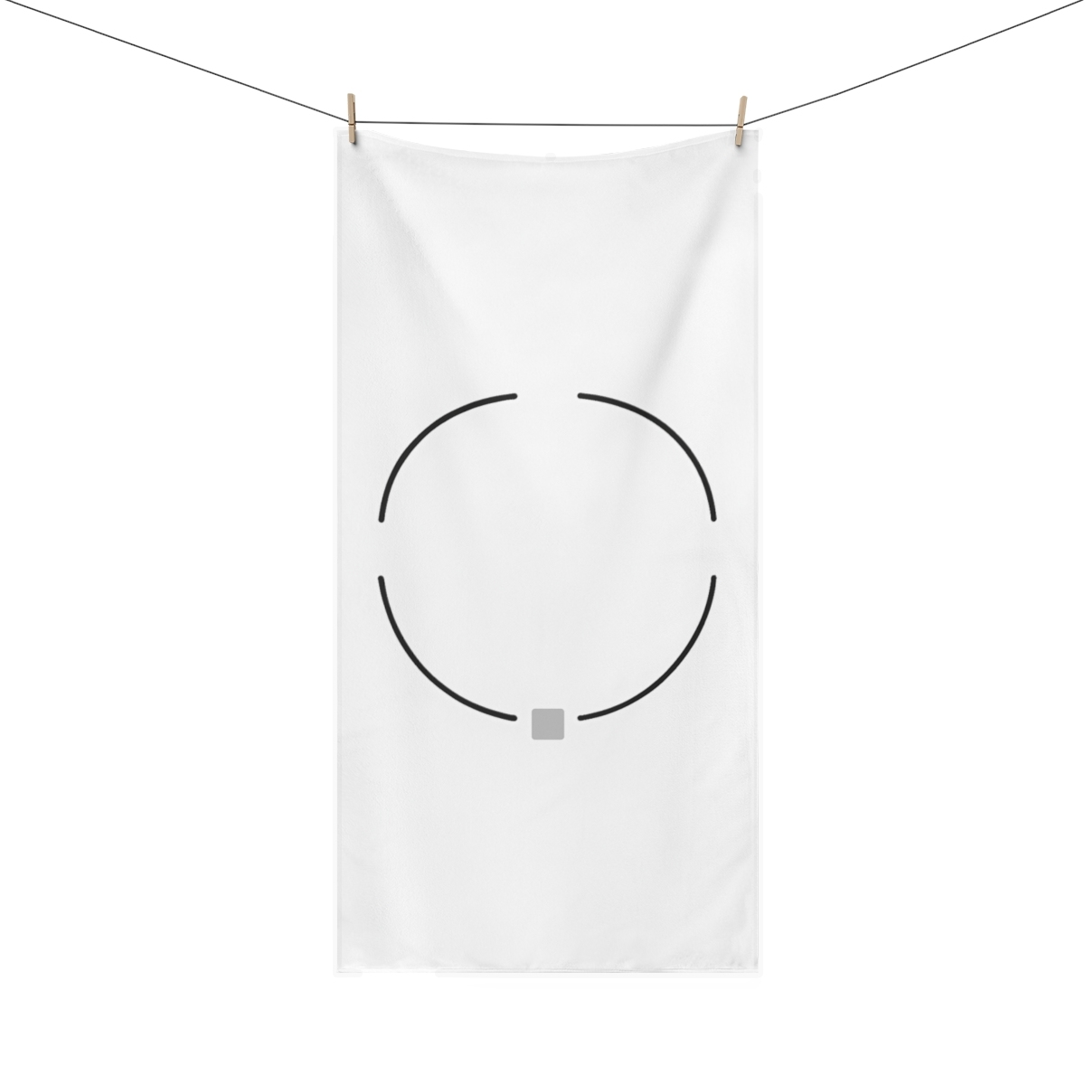 Orbital Brackets Quartet designer printed towels